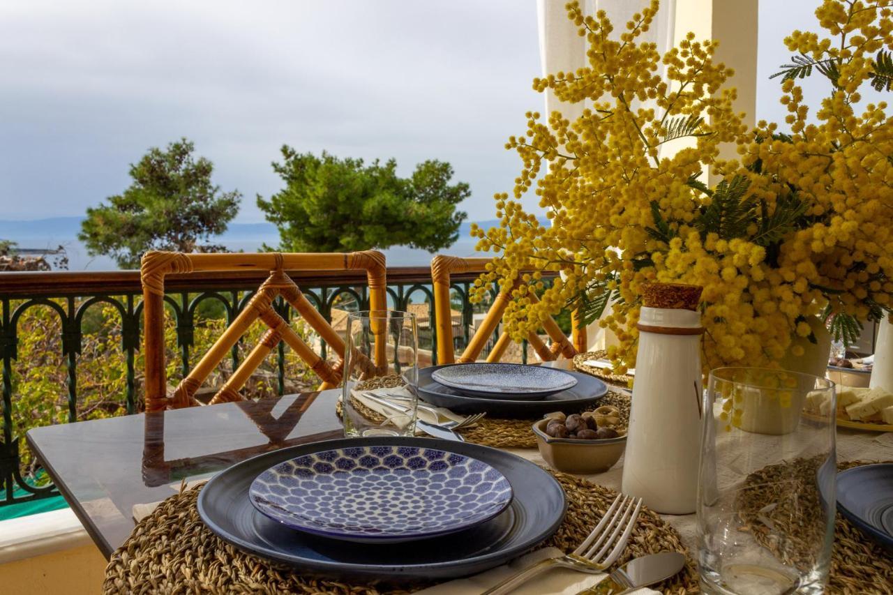 House With Amazing Ocean View And Patio - Pool Villa Porto Heli Dış mekan fotoğraf