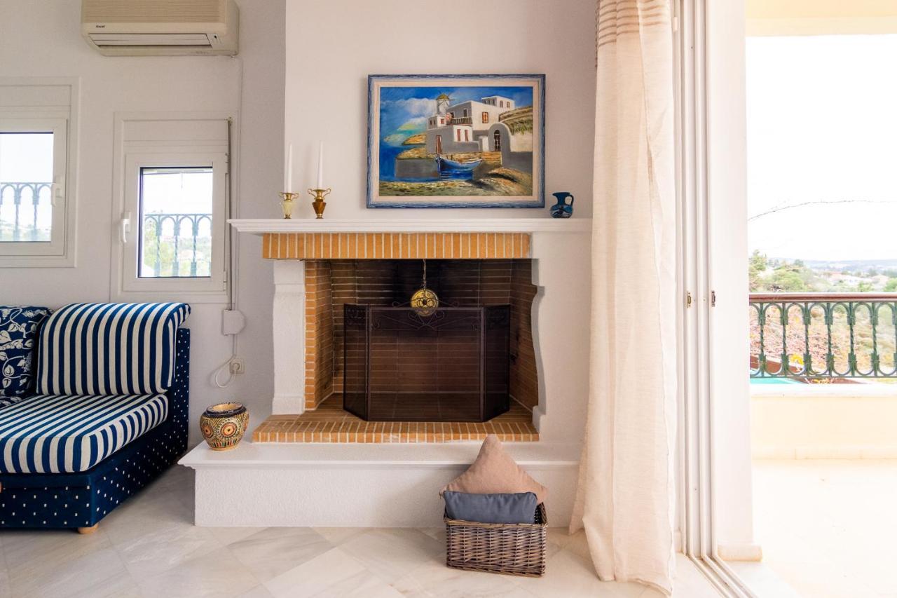 House With Amazing Ocean View And Patio - Pool Villa Porto Heli Dış mekan fotoğraf