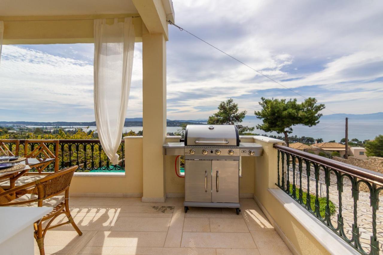 House With Amazing Ocean View And Patio - Pool Villa Porto Heli Dış mekan fotoğraf